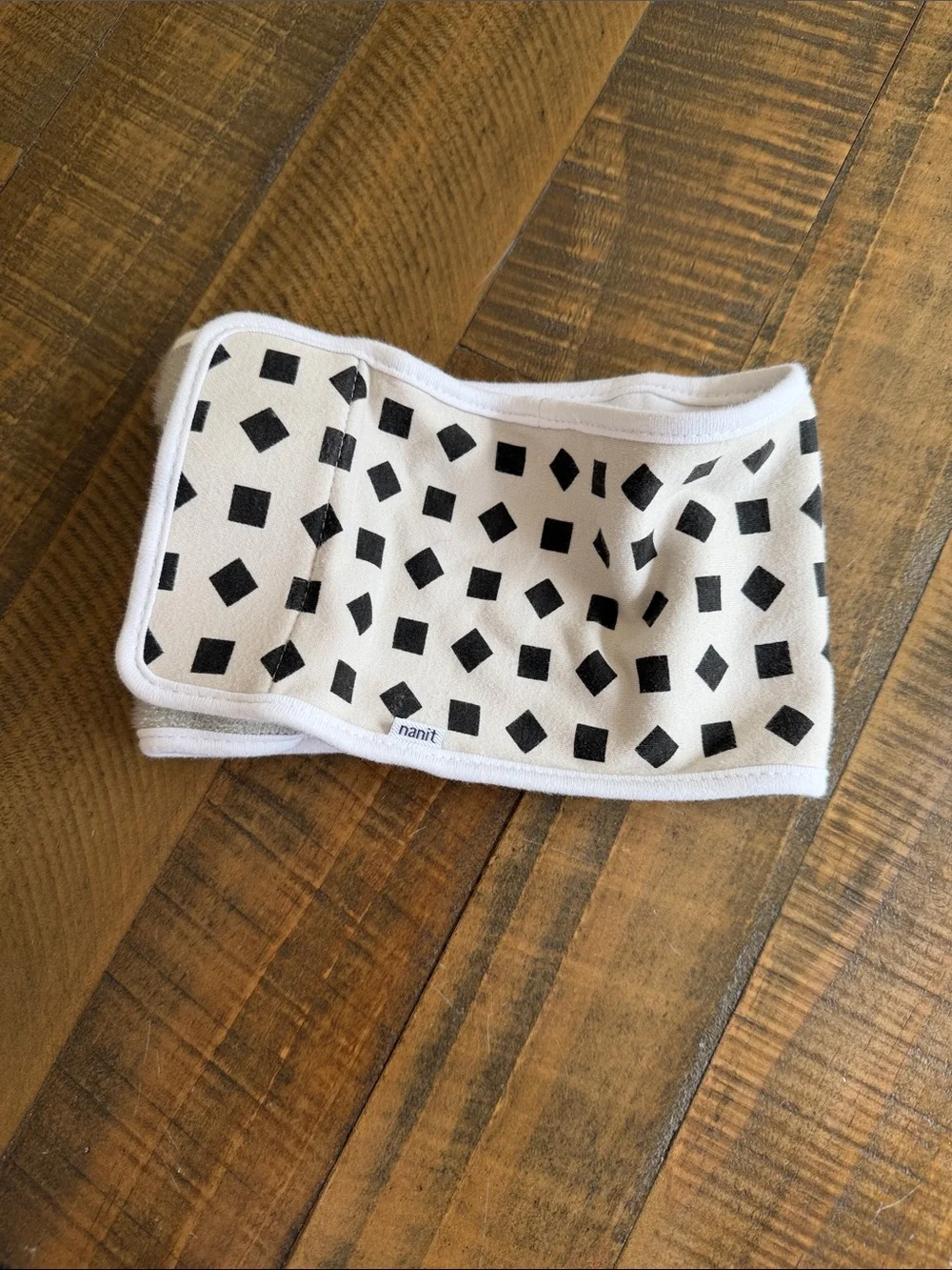 Nanit Black & White Patterned Baby Swaddle / Breathing Band